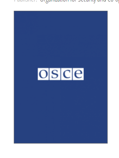 OSCE logo against dark blue background